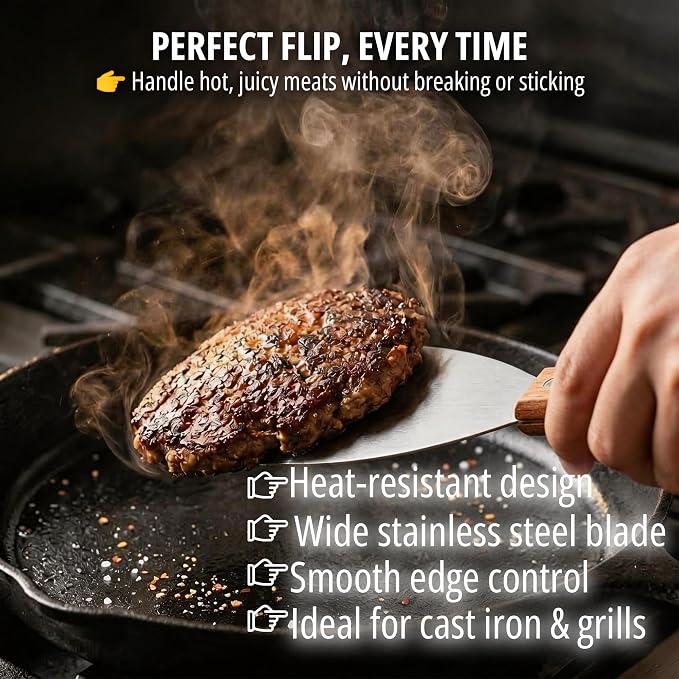 Griddle Scraper, Heavy Duty Stainless Steel Grill Scraper - Image 5
