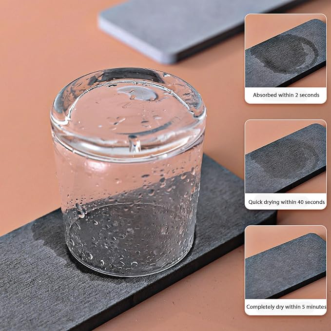 NiuYichee 2 Pcs Water Absorbing Stone Trays, Kitchen/Bathroom Sink Soap Dish - Image 7