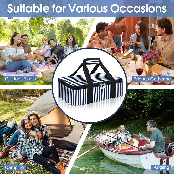 Insulated Casserole Carrier, Portable Casserole Carrier - Image 5