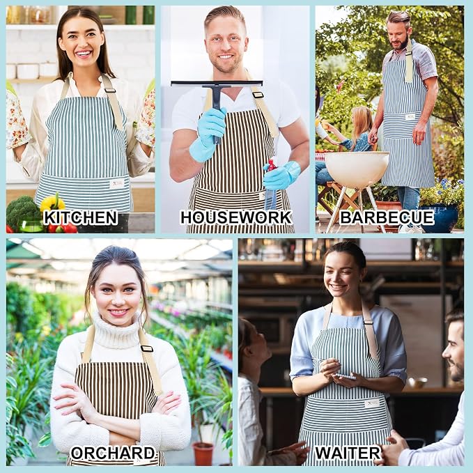Janmercy 24 Pcs Aprons for Women Men - Image 7