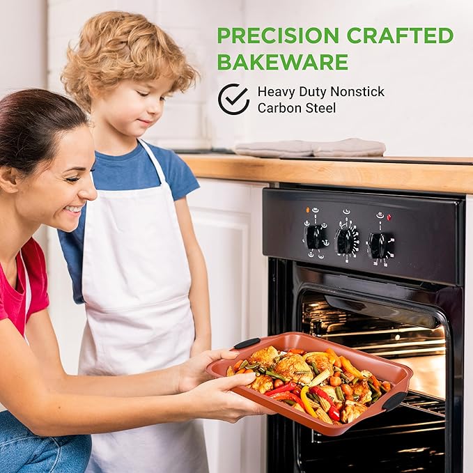 NutriChef 10-Piece Nonstick Baking Pans Set – Bakeware Sets - Image 6