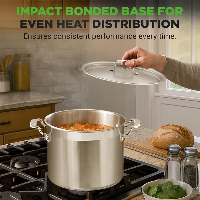 NutriChef Stainless Steel Cookware Stockpot - Image 6