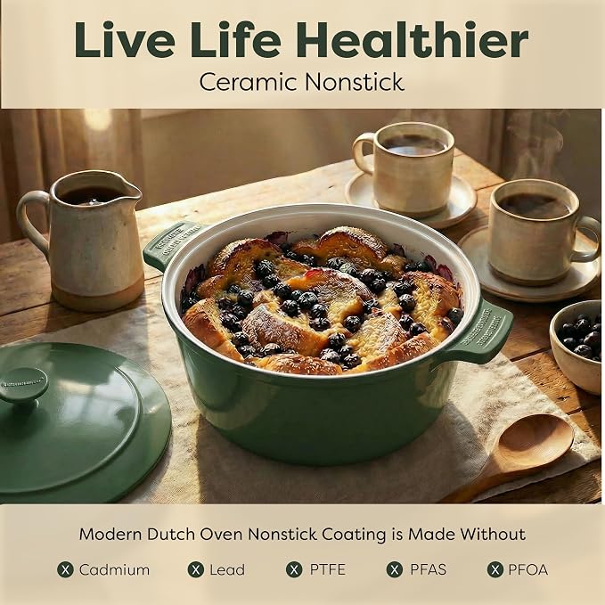 Gotham Steel 5 Qt Lightweight Dutch Oven Pot - Image 3