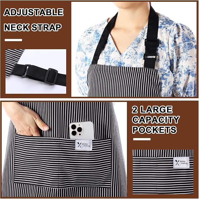 Janmercy 24 Pcs Aprons for Women Men - Image 5