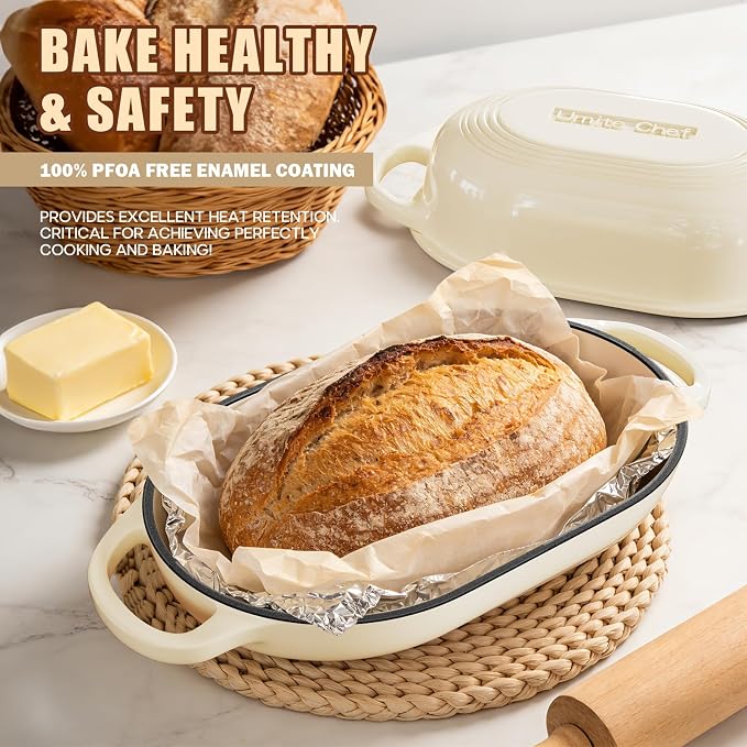 Enameled Cast Iron Dutch Oven for Bread Baking - Image 5
