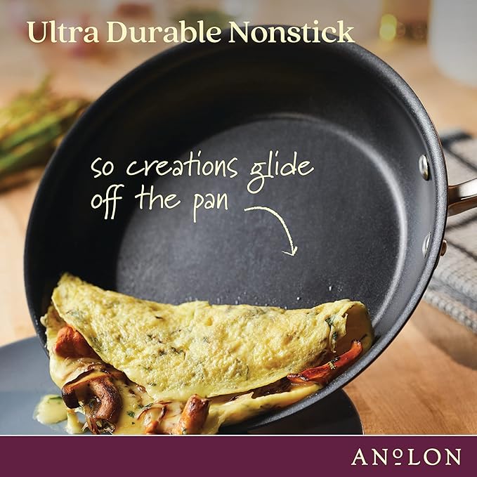 Anolon Advanced Home Hard-Anodized Nonstick Tapered Sauce Pan/Saucepot - Image 5