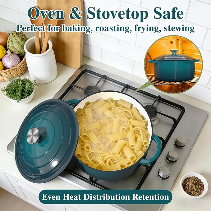 Umite Chef 7QT Enameled Cast Iron Dutch Oven - Image 3