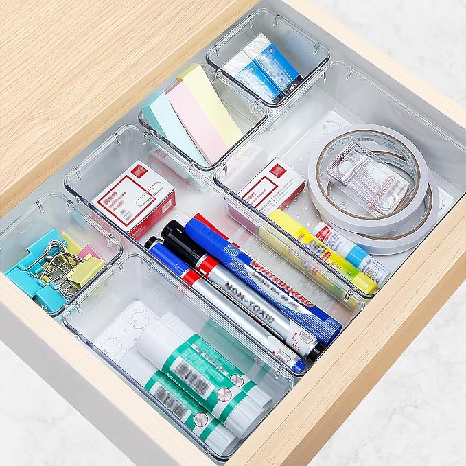 StorMiracle 10 PCS Drawer Organizer Set, 4 Varied Size Bathroom and kitchen - Image 6