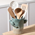 6.38“H Utensil Holder for Kitchen Counter, Modern Farmhouse Cooking Utensil by Jemirry