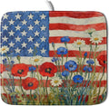 Patriotic American Flag Dish Drying Mat by Aytipun