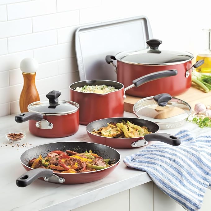 Farberware Cookstart DiamondMax Nonstick Cookware/Pots and Pans Set, Dishwasher - Image 10