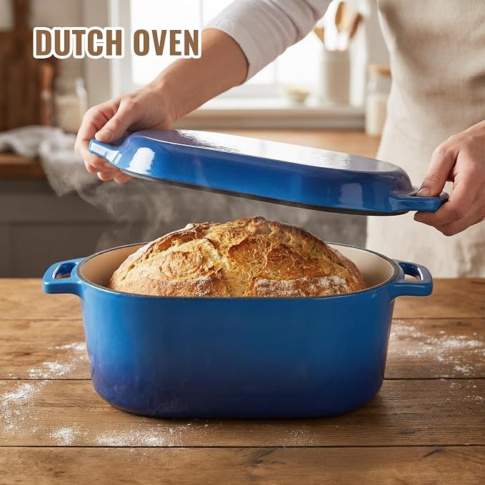 Dutch Oven for Bread Baking, 3.4 QT Bread Dutch Oven for Sourdough, Enamelled - Image 3
