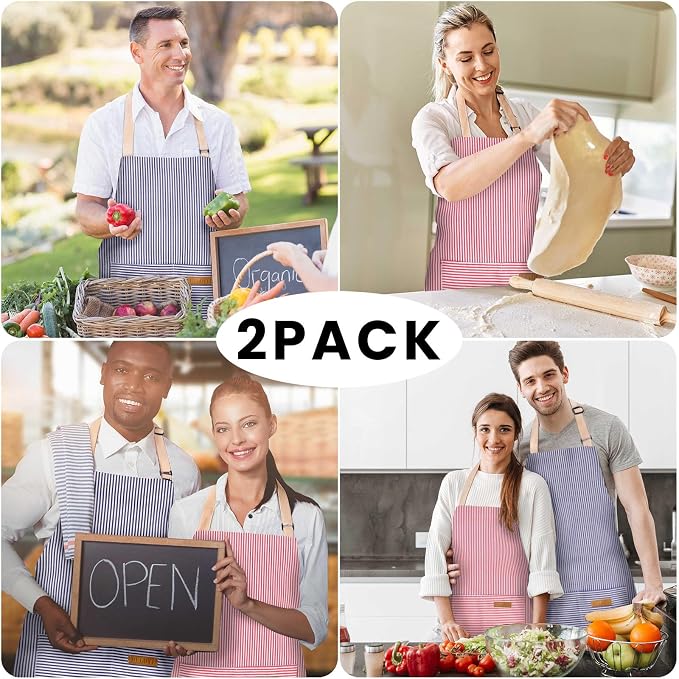 BeLuyi 2 Pack Adjustable Bib Apron - Image 7