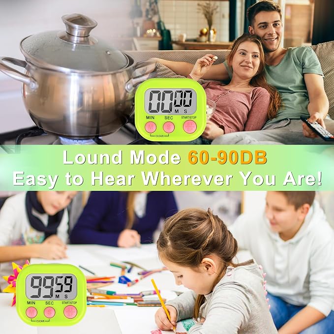 ZILLEEN Classroom Timer for Kids Teachers 2 Pack Digital Tmers - Image 3
