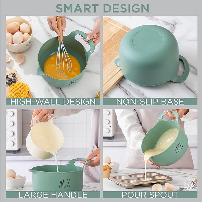 Rae Dunn Non-Slip Mixing Bowls - Image 5
