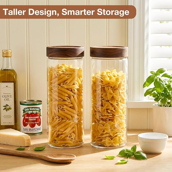 CONNOO 2-Pack 50oz Glass Storage Containers - Image 9