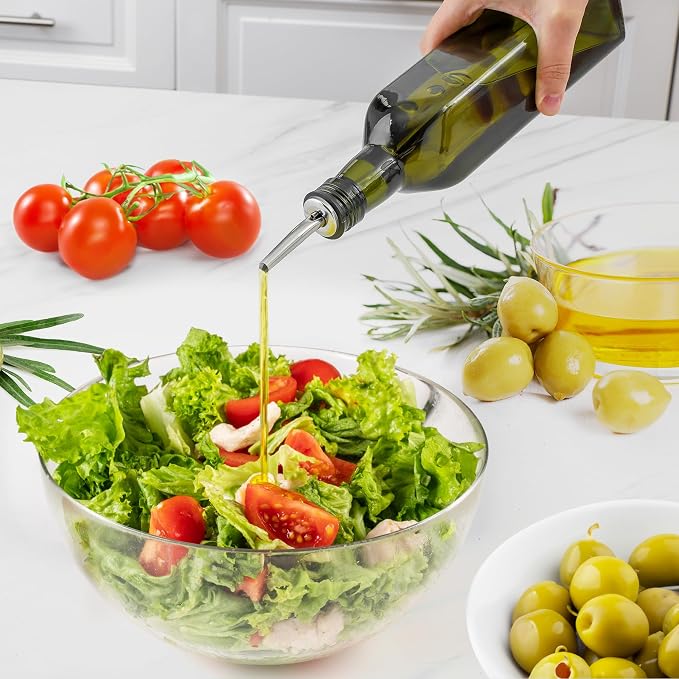 Zulay Kitchen 17oz Olive Oil Dispenser Bottle – Glass Oil Cruet - Image 4