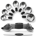 Spring Chef Magnetic Measuring Cups & Spoons Set, Strong N45 Magnets, Heavy by SpringChef