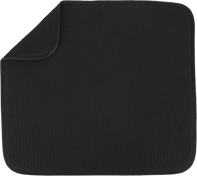 S&T INC. Dish Drying Mat, 16” x 18”, Absorbent Microfiber Kitchen Counter Mat by STINC