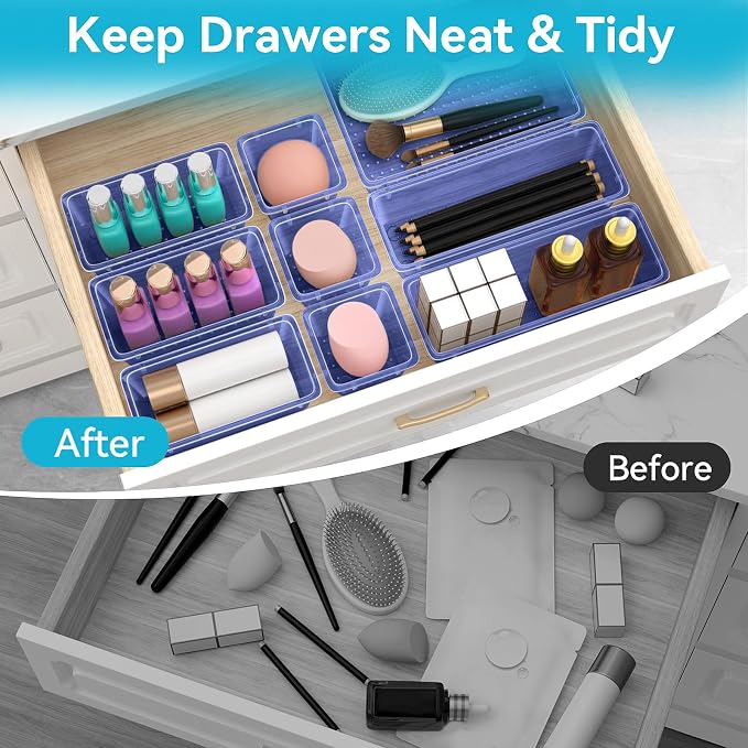 ElegantArray 12 PCS Drawer Organizer Set, 4 Sizes Tool Storage Trays - Image 3