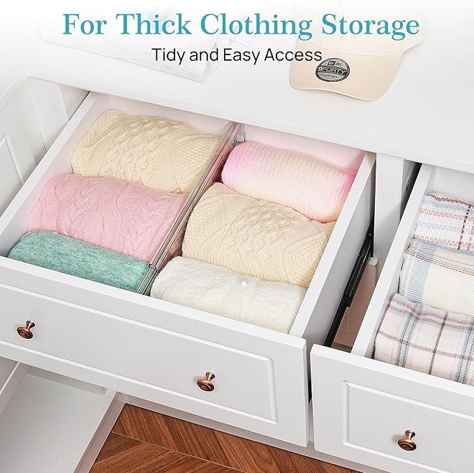 Vtopmart 6 Pack 6" Tall Upgrade Drawer Dividers - Image 3