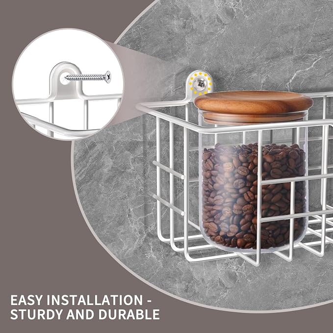 Spice Rack Wall Mount, Spice Holder Shelf Saving Space - Image 4