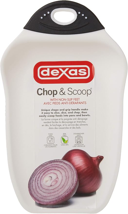 Dexas Chop & Scoop Cutting Board, Small 6.5 by 10.5 inches - Image 4