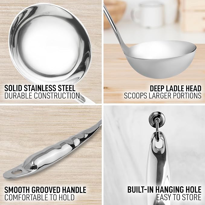 Zulay Kitchen Stainless Steel Soup Ladle - Image 7