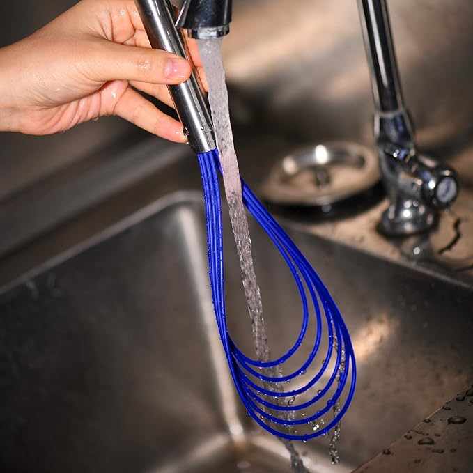 Flat Whisk Set, Stainless Steel 3 Pack 10''+11''+12'' Premium Sturdy-6 Silicone - Image 3