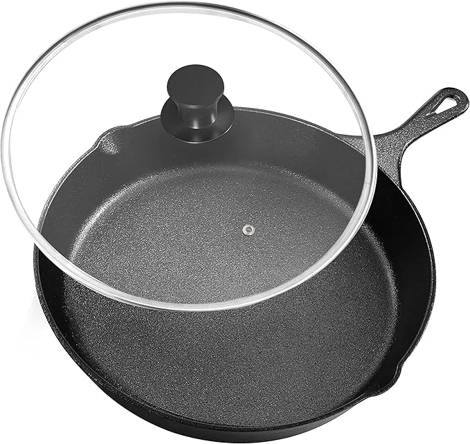 Utopia Kitchen Saute Frying Pan 8 Inch, Cast Iron Chefs Pan, Pre Seasoned Cast by UTOPIAKITCHEN