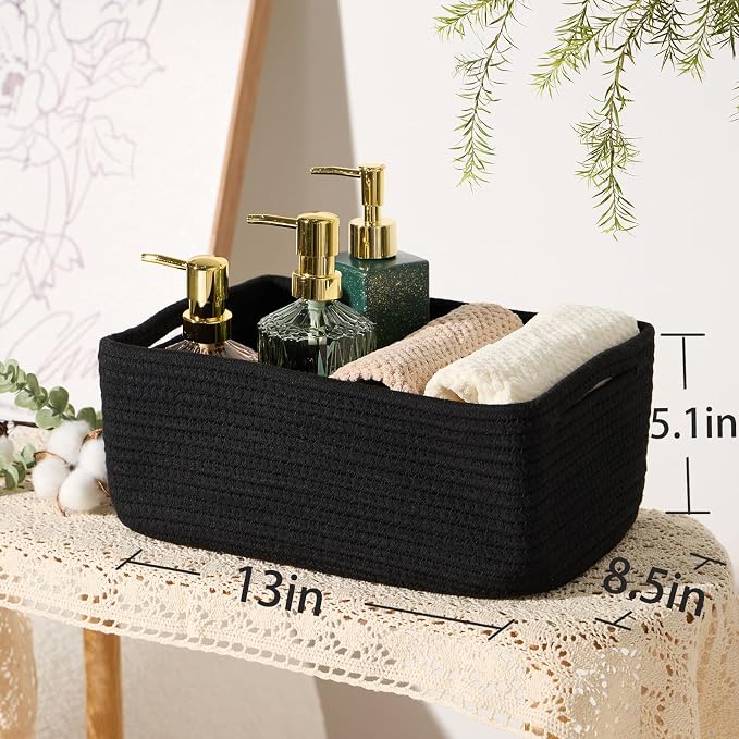 MiniArk Small Storage Baskets for Organizing | Closet Organizer Bins | Shelf - Image 3