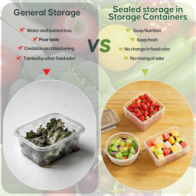 62 PCS Large Food Storage Containers - Image 5