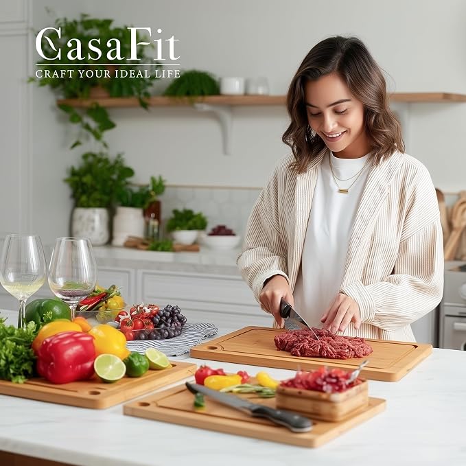 Bamboo Cutting Board 3-Piece Set - Image 2