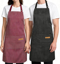 2 Pack Kitchen Cooking Aprons, Soft Aprons by Cardkiss