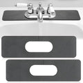 Tioncy 2 Pcs Faucet Mat Sink Splash Guard Oval-hole Oval Splash Pad by Tioncy