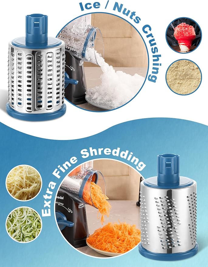 Geedel Rotary Cheese Grater Cheese Shredder - Image 3