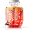 1-Gallon Drink Dispenser. Glass Beverage Dispenser by JoyJolt