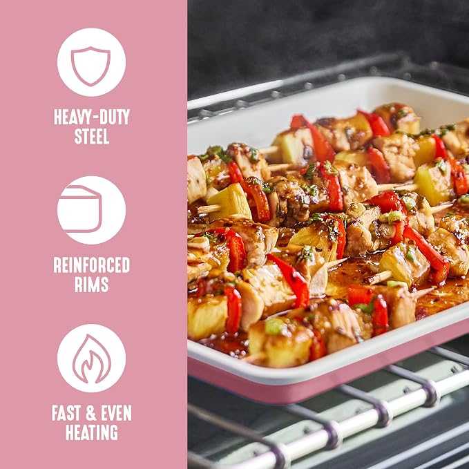 GreenLife Bakeware 18” x 13” Half Cookie Sheet Baking Pan, Non-Toxic PFAS-Free - Image 4