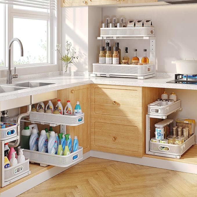 2 Pack 17.3IN-Depth Under Sink Organizer - Image 7