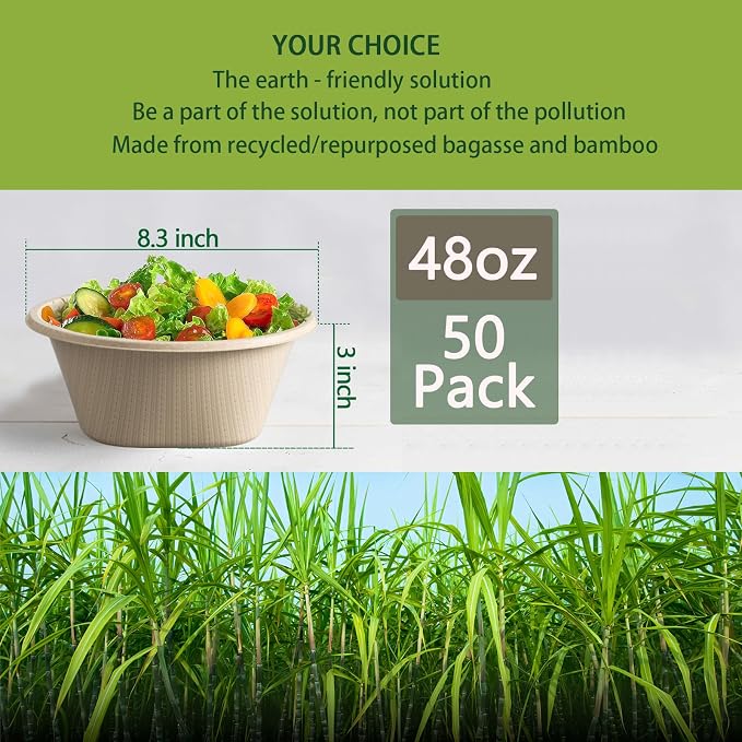 Homestockplus 48 Oz Disposable Bowls - Image 2