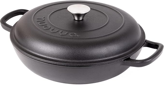 Shallow Cast Iron Casserole by Nuovva