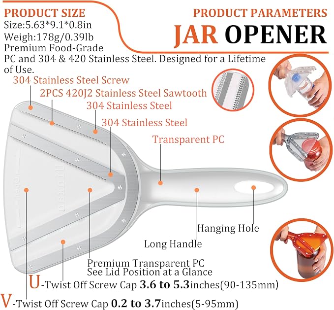 Uinxan Jar Opener for Weak Hand & Seniors - Image 2