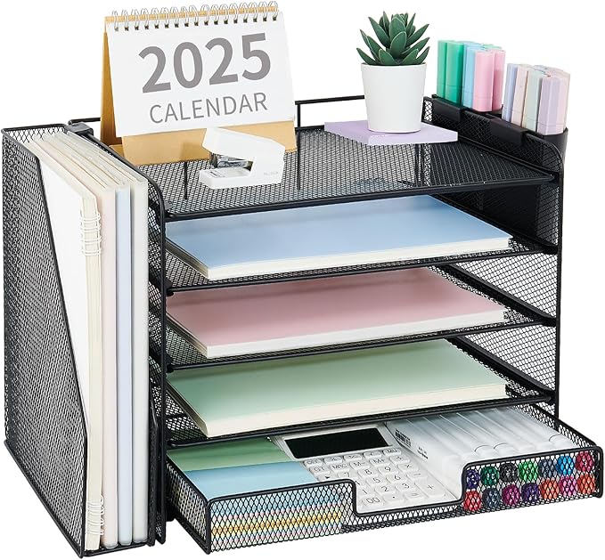 OPNICE Desk Organizer, 5-Tier Paper File Organizer - Image 8