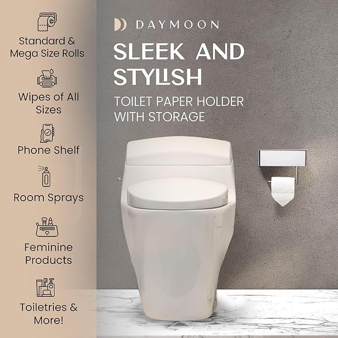 Day Moon™ - Toilet Paper Holder - Modern Roll Holder - Image 3
