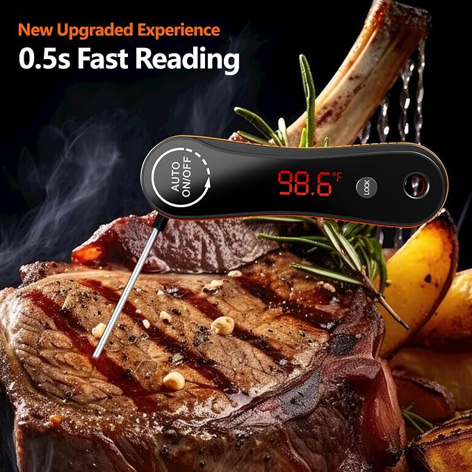 0.5s Instant Read Digital Meat Thermometer, Paysean ±0.5℉ - Image 3