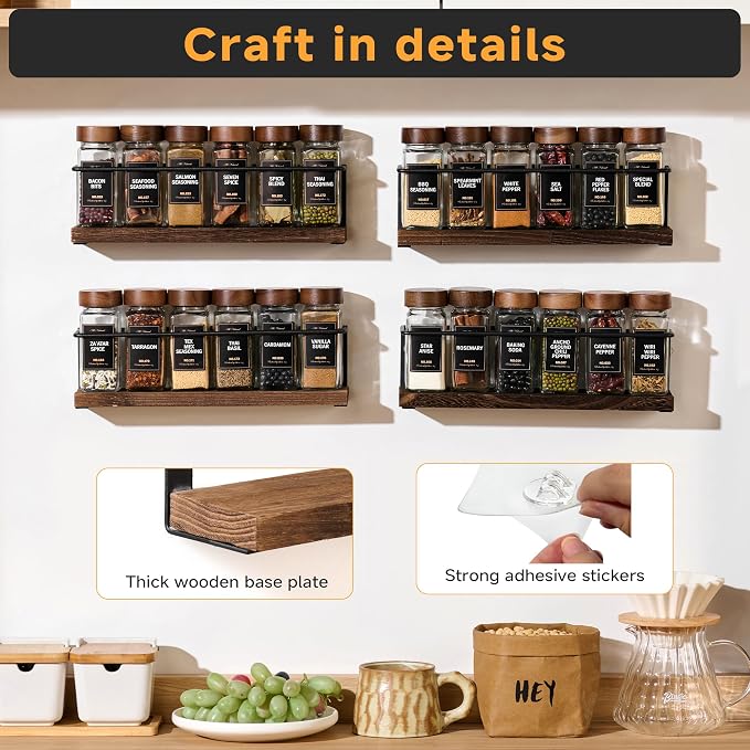 2-Tier Wall Mount Spice Rack Organizer - Image 5