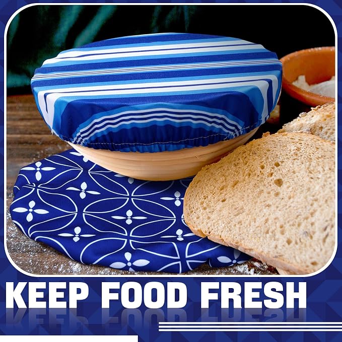 10 Pack Cloth Bowl Covers for Bread Rising - Image 2