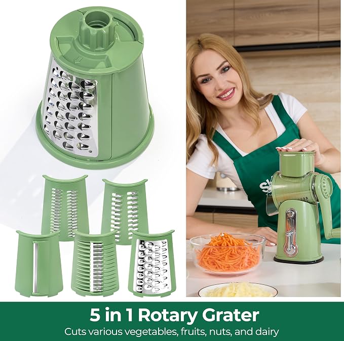 SUSTEAS Rotary Cheese Grater - Image 5