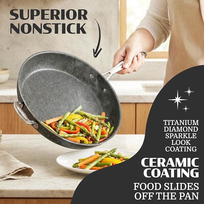 Granitestone Ceraluxe 14 Inch Frying Pan - Image 2