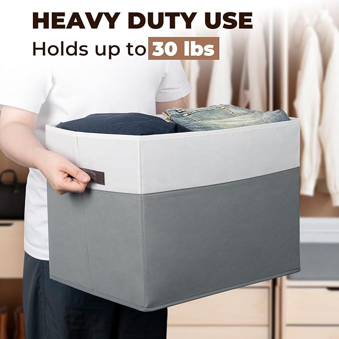 Criusia Extra Large Storage Bins 4 Pack - Image 5